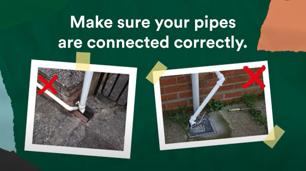 Make sure your pipes are connected correctly